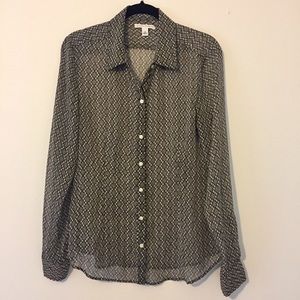 Banana Republic sheer long sleeve